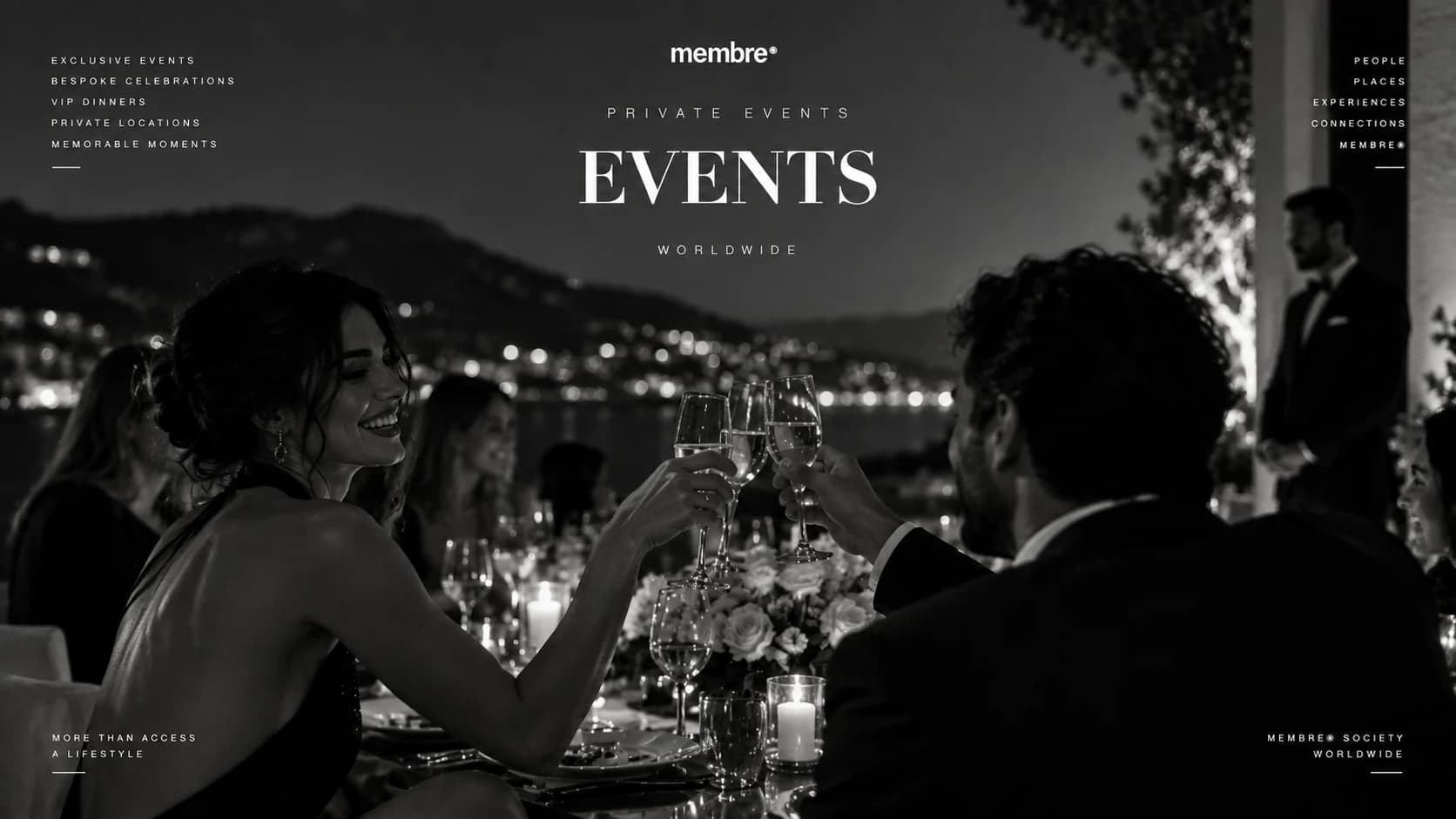 Événement privé et hospitality VIP — MEMBRE® Society