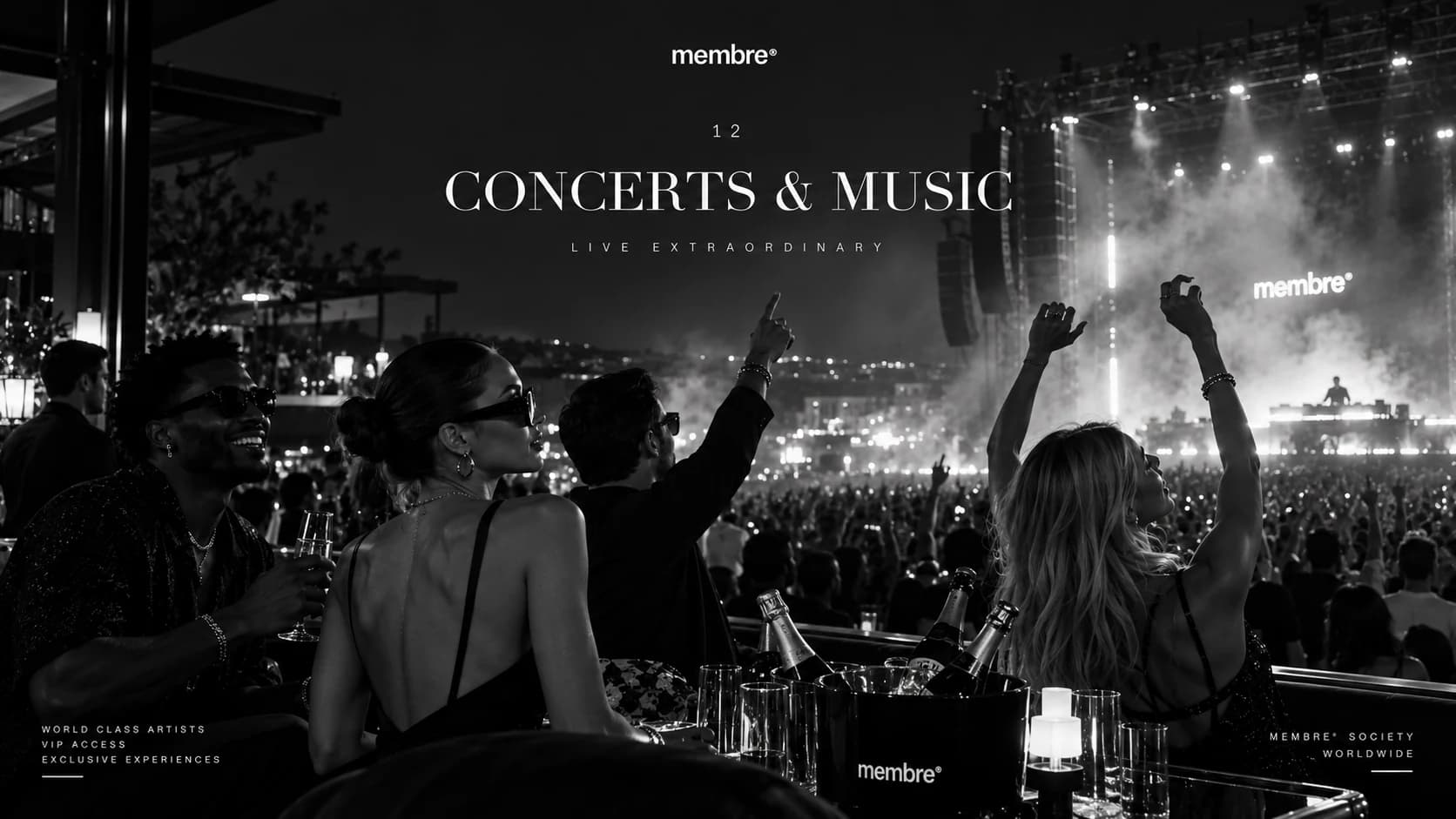 Concert et expérience musicale VIP — MEMBRE® Society
