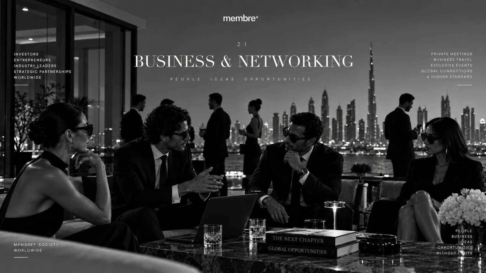Business et networking international — MEMBRE® Society
