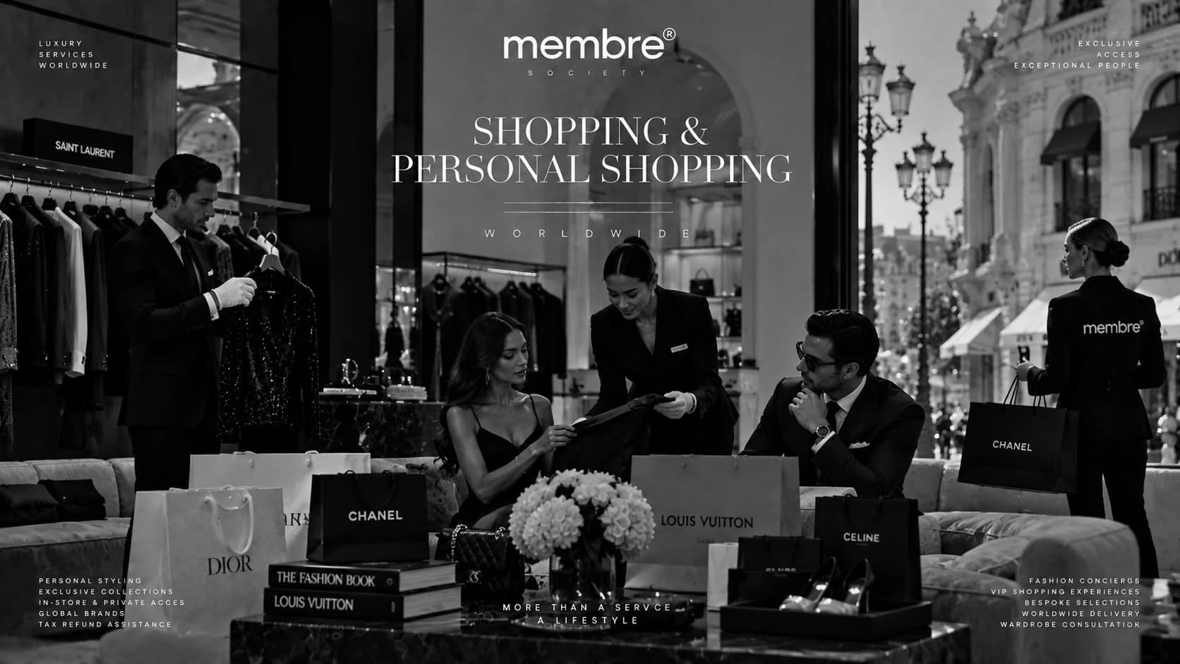 Luxury shopping et personal shopping — MEMBRE® Society